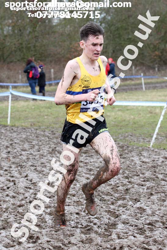 Mens under-17s 2018 British Inter Counties Cross Country Champs., Prestwold Hall, Loughborough. Photo: David T. Hewitson/Sports for All Pics